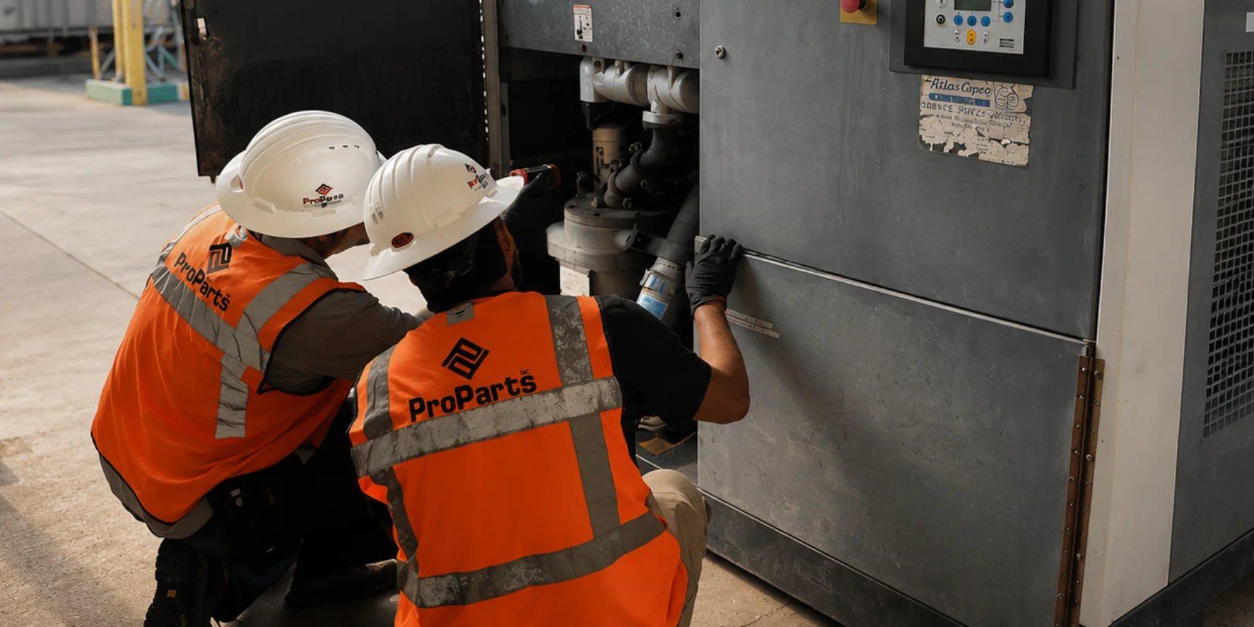 T&eacute;cnicos Pro Parts MX en compresor