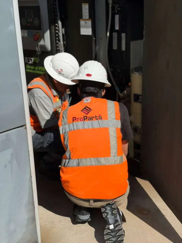 Diagnóstico de compresor de tornillo en sitio